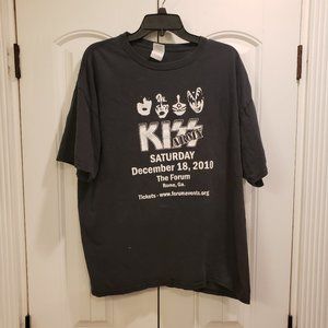 2010 Kiss Tribute Band T-shirt Dr. Pepper Q102 Printworks the forum Rome